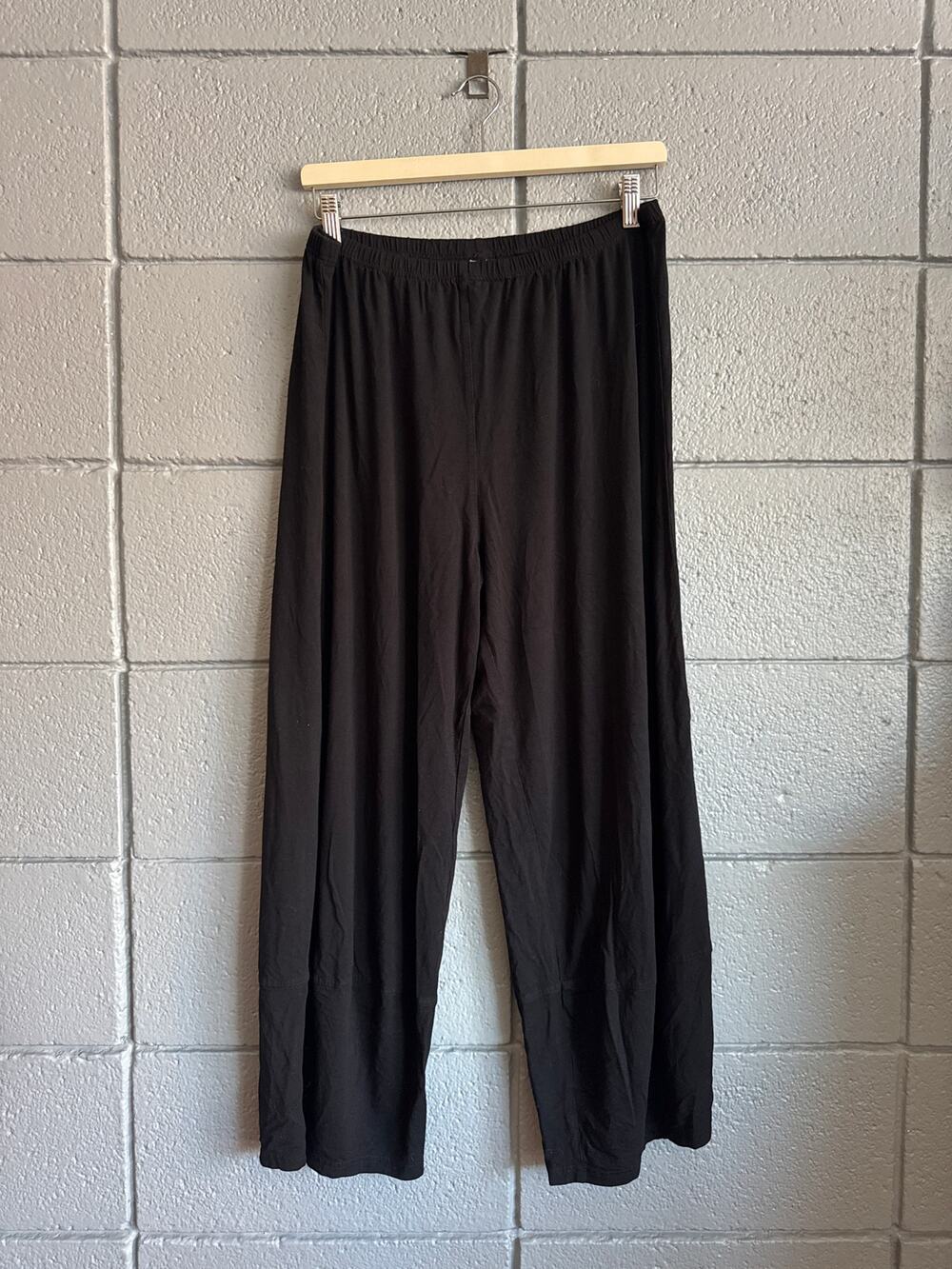 Heartstring by Kleen Wide Leg Elastic Waist Pant size XL in Black